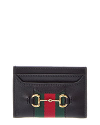 Gucci Gucci Horsebit Web Leather Card Case