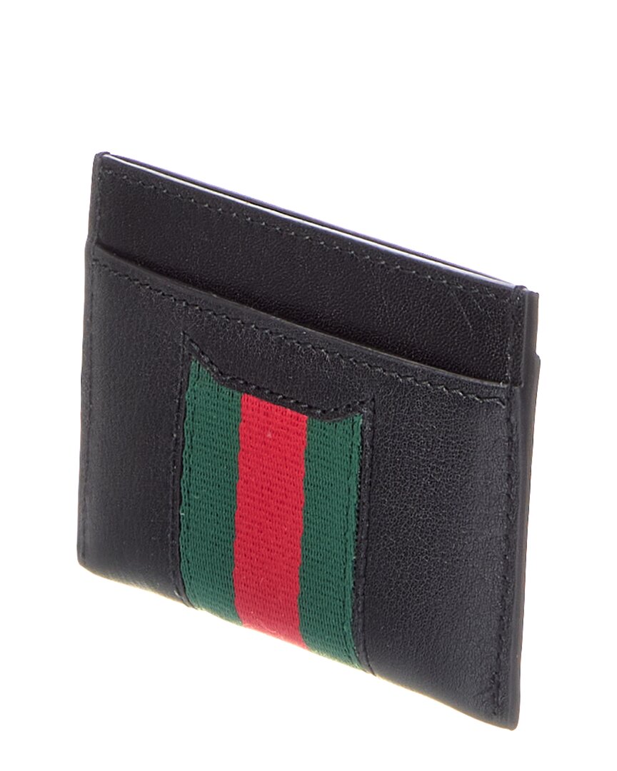 Gucci Gucci Horsebit Web Leather Card Case