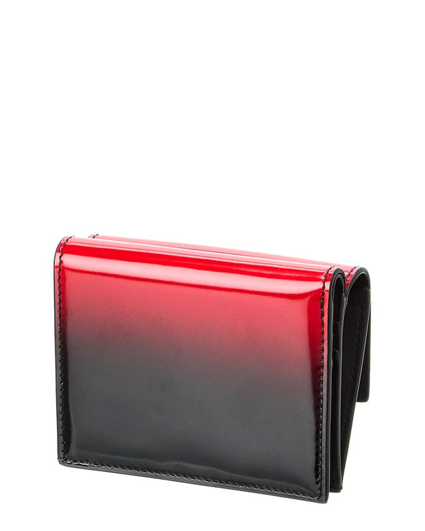 Ferragamo Gancini Clasp Leather Card Case Wallet