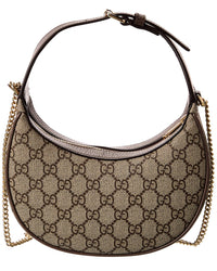 Gucci Gucci Ophidia Mini Gg Supreme Canvas & Leather Hobo Bag