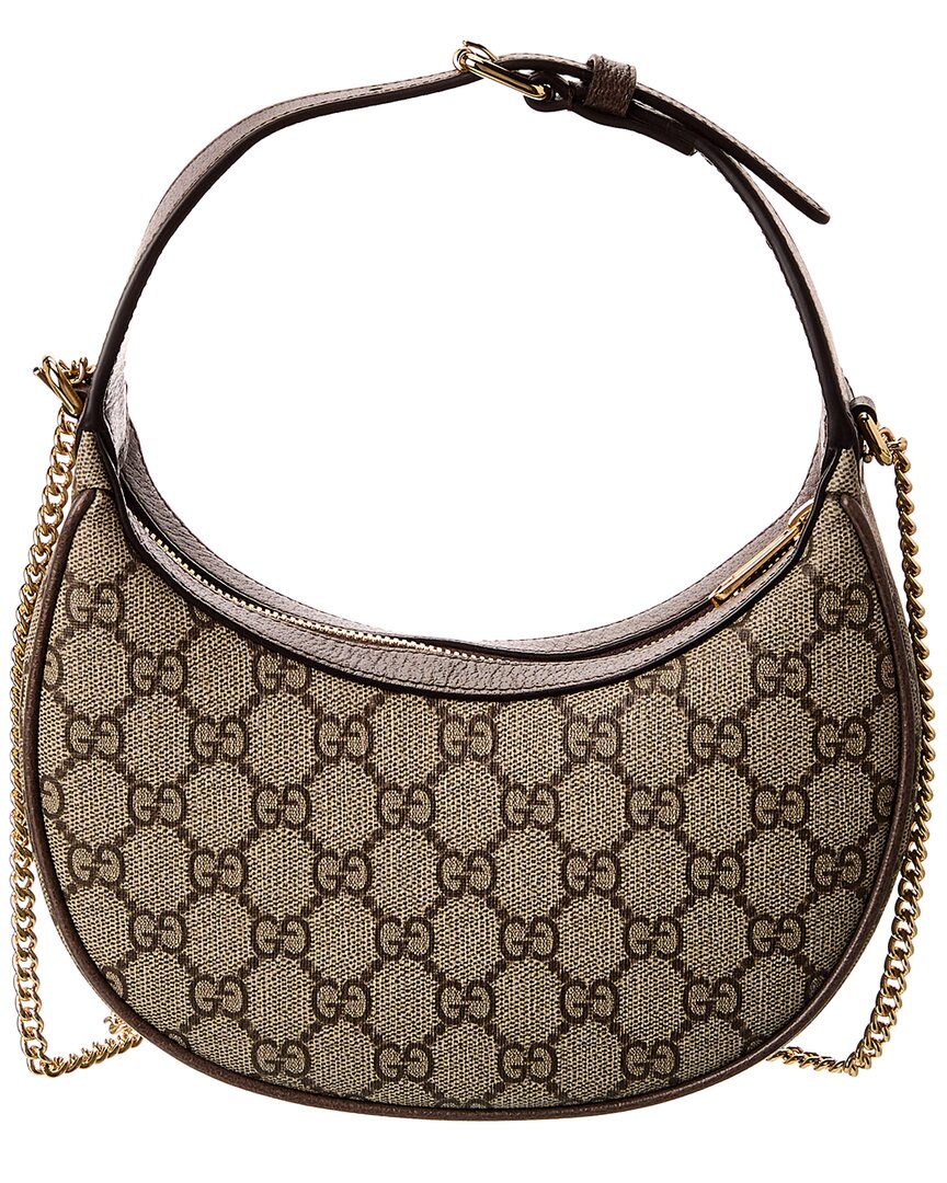 Gucci Gucci Ophidia Mini Gg Supreme Canvas & Leather Hobo Bag