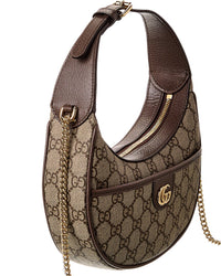 Gucci Gucci Ophidia Mini Gg Supreme Canvas & Leather Hobo Bag