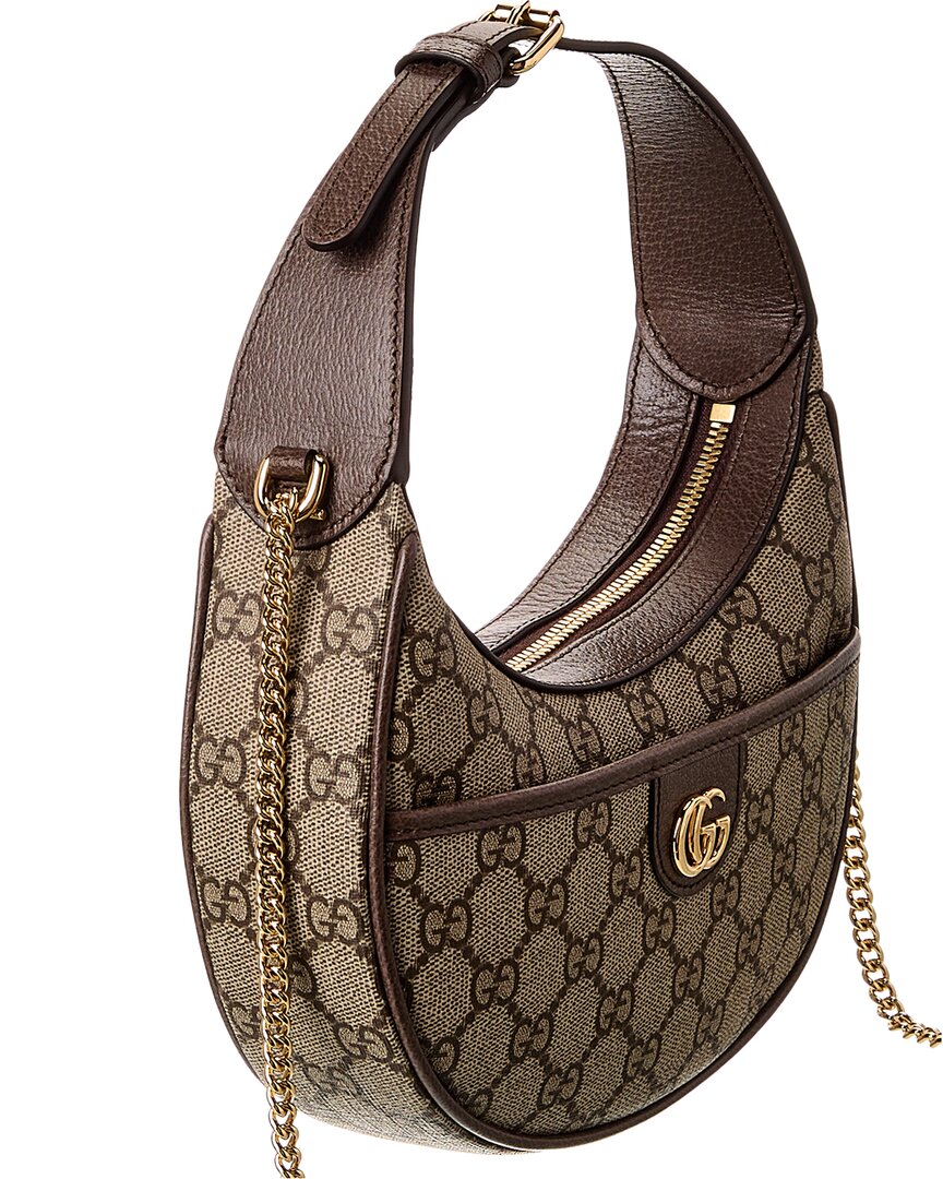 Gucci Gucci Ophidia Mini Gg Supreme Canvas & Leather Hobo Bag