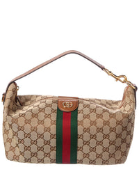 Gucci Gucci Ophidia Medium Canvas & Leather Cosmetic Cas