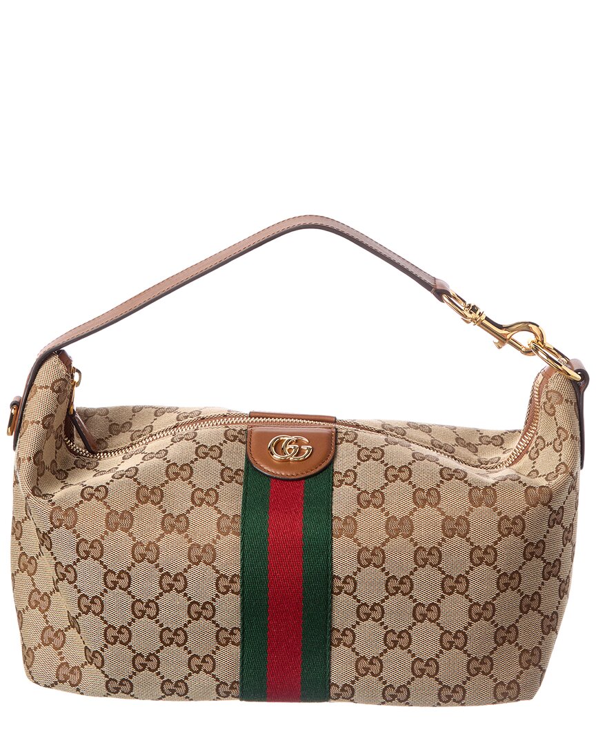 Gucci Gucci Ophidia Medium Canvas & Leather Cosmetic Cas