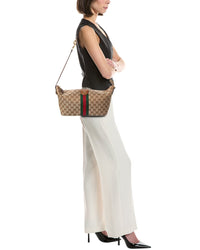 Gucci Gucci Ophidia Medium Canvas & Leather Cosmetic Cas