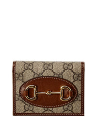 Gucci Gucci Horsebit 1955 Gg Supreme Canvas & Leather Wallet