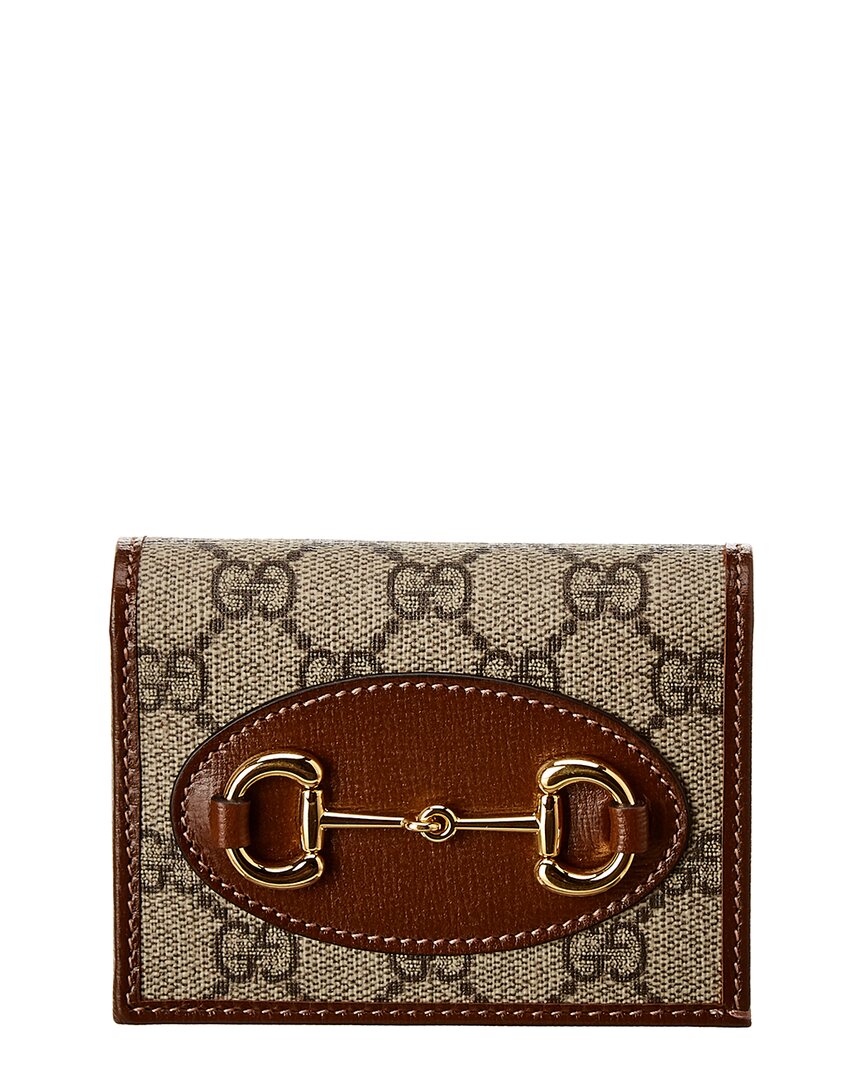 Gucci Gucci Horsebit 1955 Gg Supreme Canvas & Leather Wallet