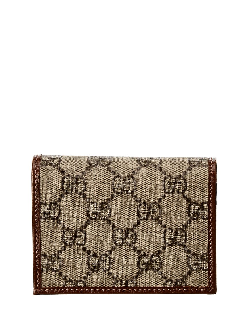 Gucci Gucci Horsebit 1955 Gg Supreme Canvas & Leather Wallet