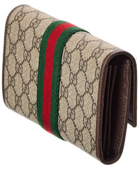 Gucci Gucci Ophidia Gg Supreme Canvas & Leather Continental Wallet