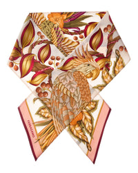 Ferragamo Ferragamo Parrot Print Silk Scarf