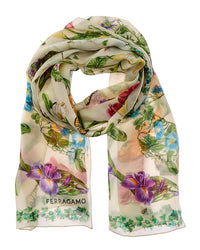 Ferragamo Ferragamo Logo Mini Silk Scarf