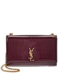 Saint Laurent Saint Laurent New Kate Small Patent Wallet On Chain