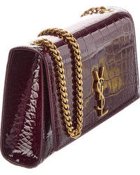 Saint Laurent Saint Laurent New Kate Small Patent Wallet On Chain