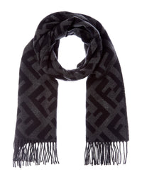 Fendi Ff Logo Cashmere Scarf