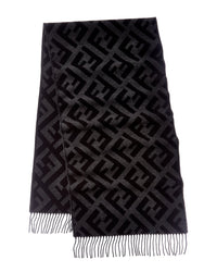 Fendi Ff Logo Cashmere Scarf