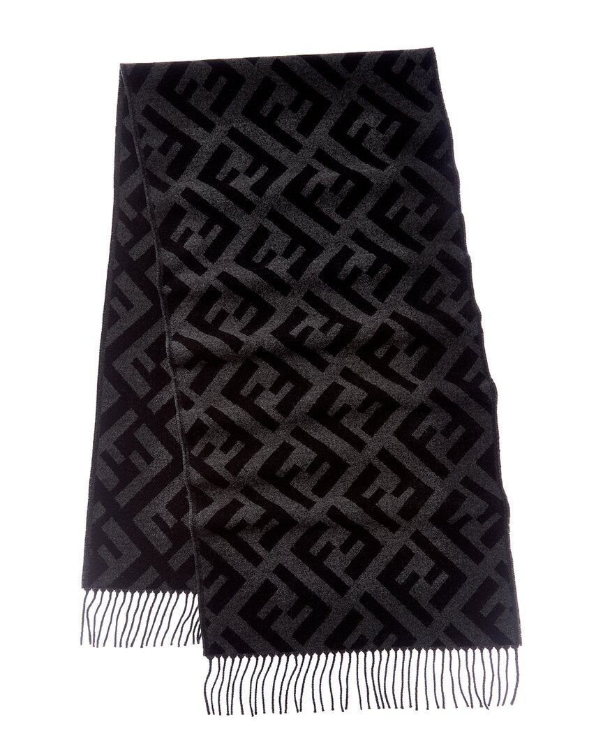 Fendi Ff Logo Cashmere Scarf