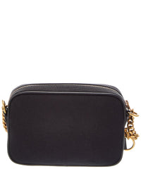 Balmain Balmain Logo Leather & Canvas Crossbody