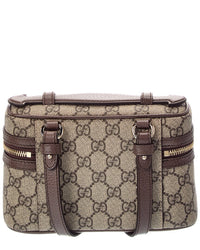 Gucci Gucci Ophidia Gg Small Canvas & Leather Toiletry Bag