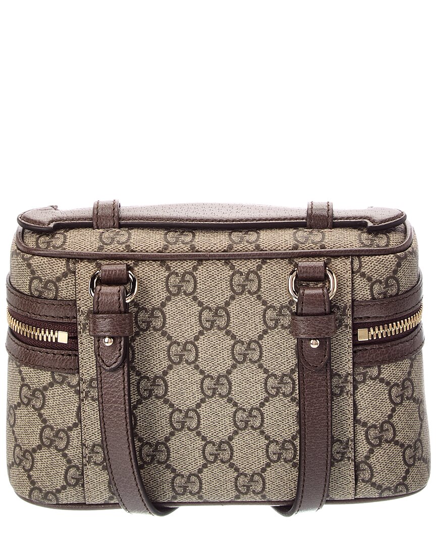 Gucci Gucci Ophidia Gg Small Canvas & Leather Toiletry Bag