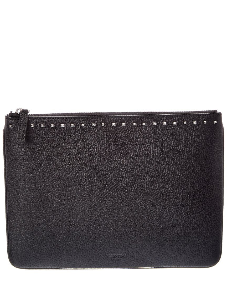 Valentino Valentino Leather Clutch