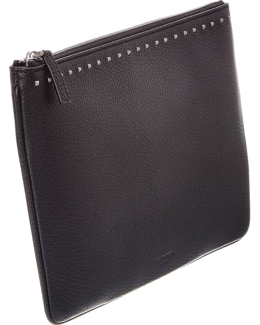Valentino Valentino Leather Clutch
