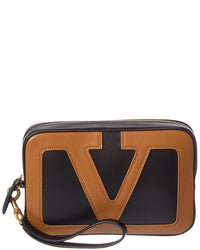 Valentino Valentino Logo Leather Crossbody