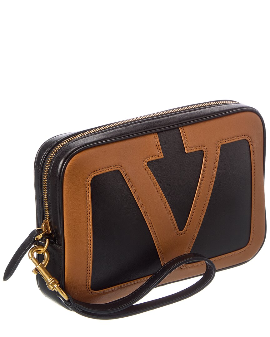 Valentino Valentino Logo Leather Crossbody