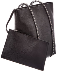 Valentino Valentino Rockstud Leather Tote