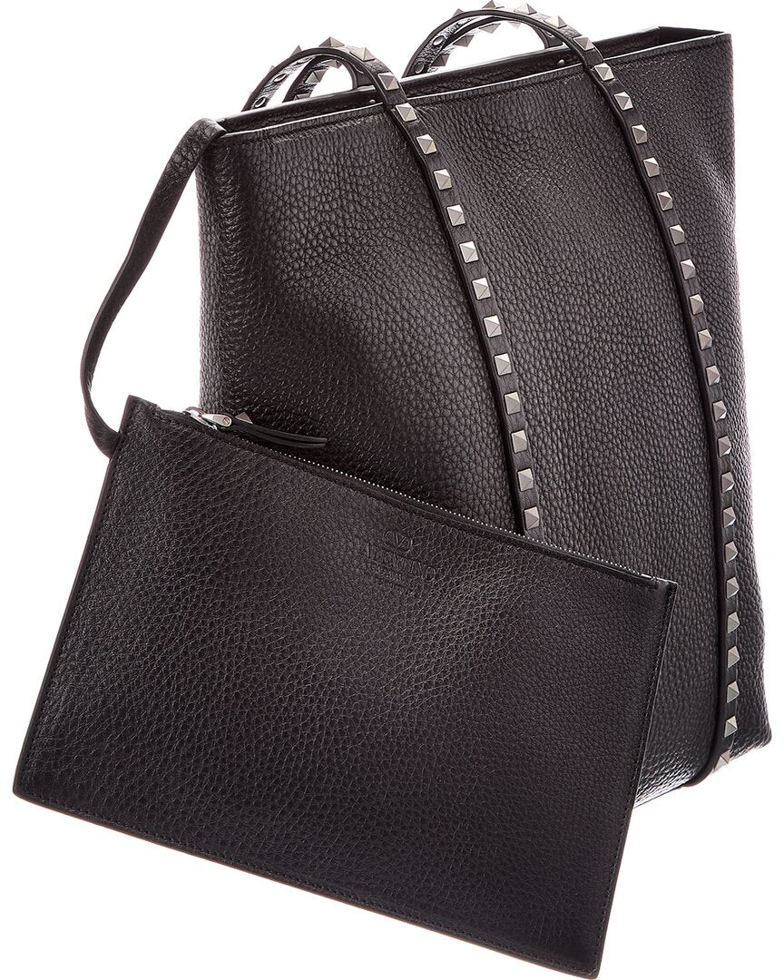 Valentino Valentino Rockstud Leather Tote