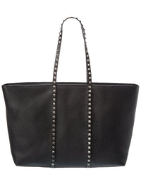 Valentino Valentino Rockstud Grainy Leather Tote