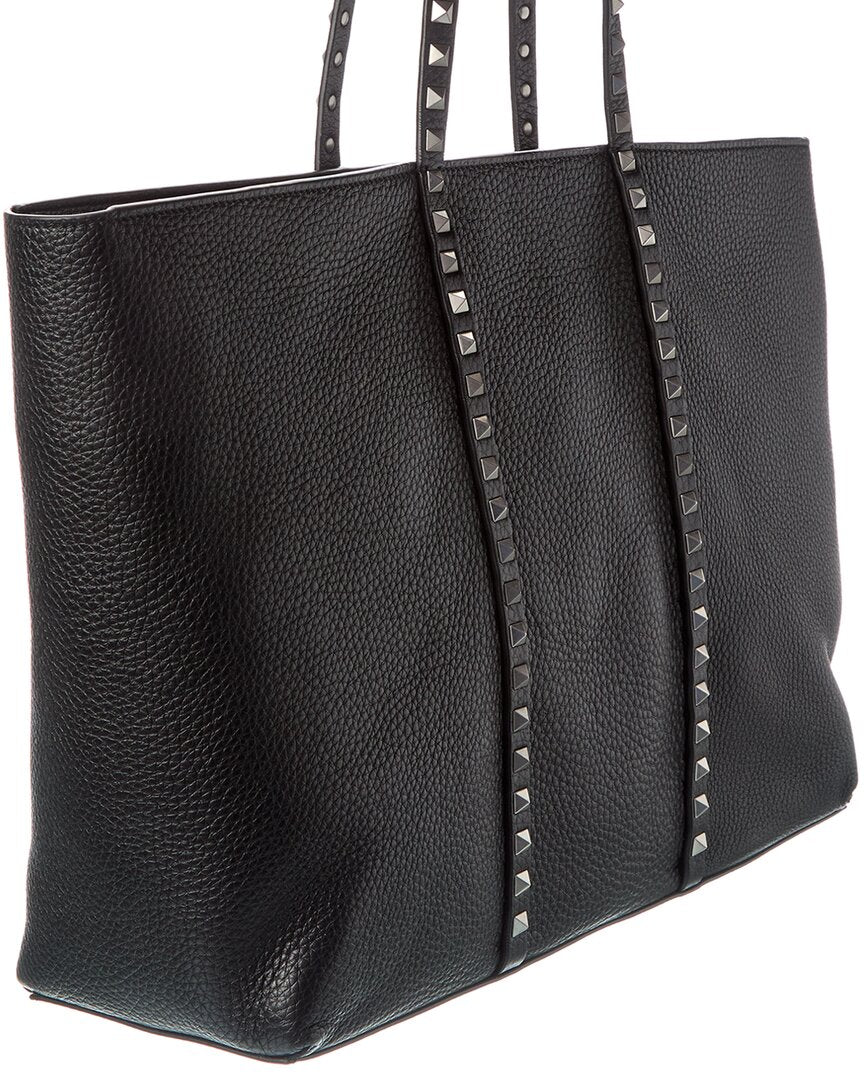 Valentino Valentino Rockstud Grainy Leather Tote