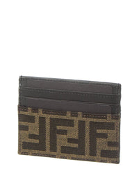 FENDI Fendi Ff Leather Card Holder