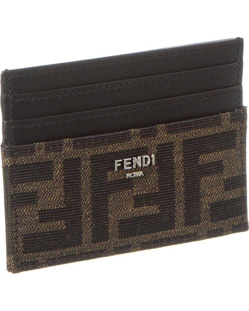 FENDI Fendi Ff Leather Card Holder