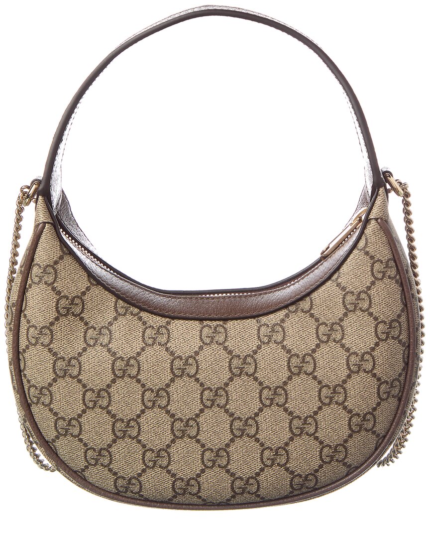 Gucci Gucci Ophidia Small Gg Supreme Canvas & Leather Hobo Bag