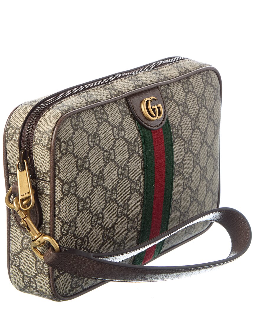 Gucci Gucci Ophidia Small Gg Supreme Canvas & Leather Crossbody