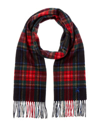 Brooks Brothers Brooks Brothers Stewart Plaid Wool & Cashmere-Blend Scarf
