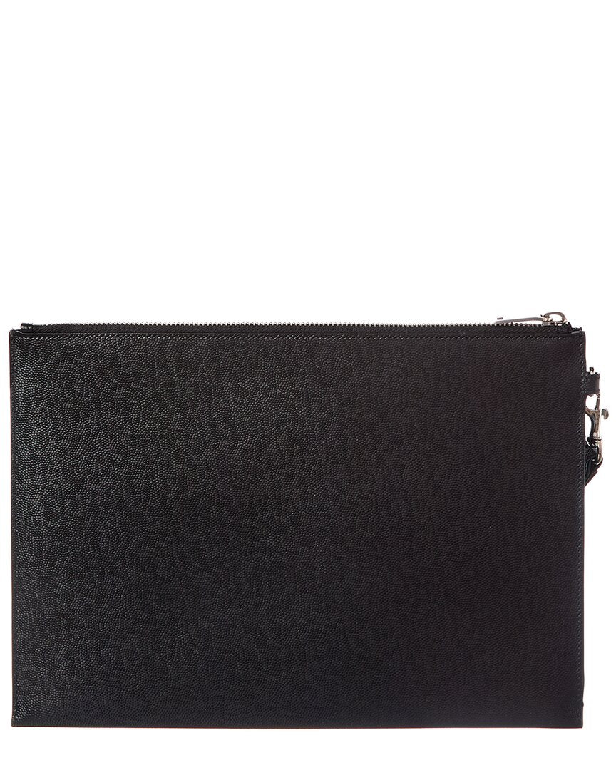 Saint Laurent Saint Laurent Paris Zipped Leather Tablet Holder