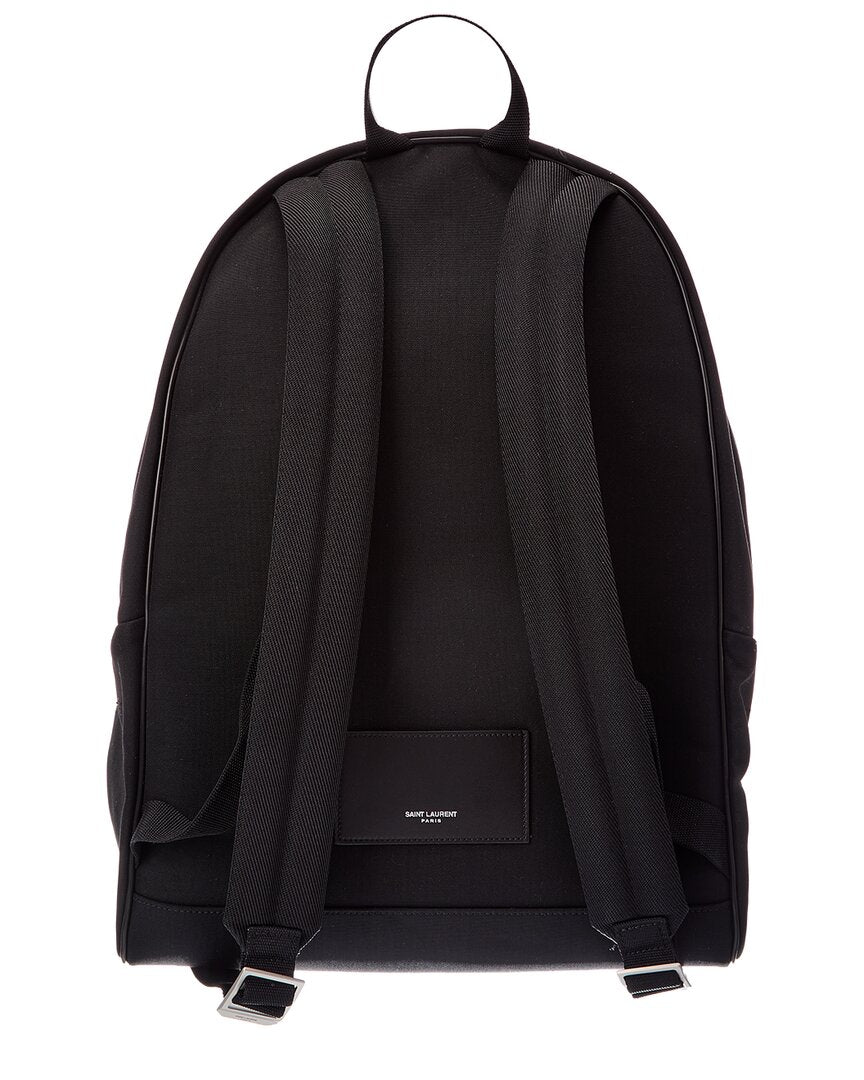 Saint Laurent Saint Laurent City Canvas & Leather Backpack