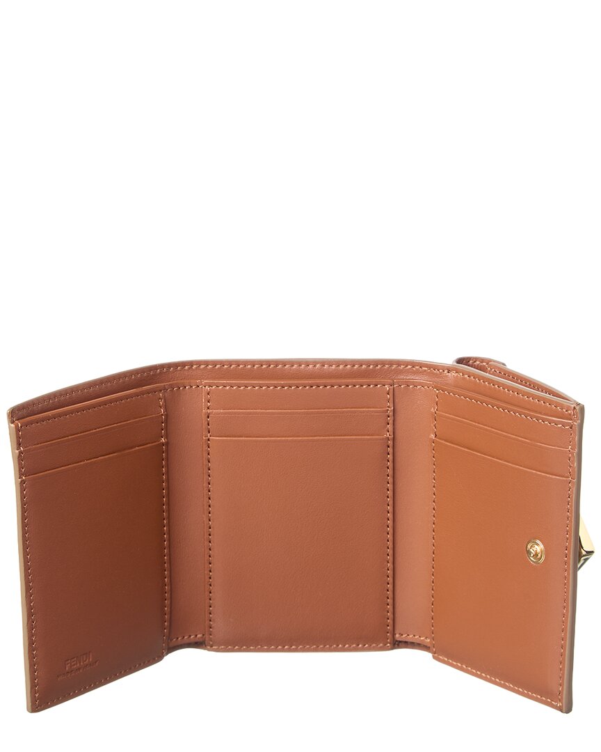 FENDI Fendi Ff Diamond Mini Leather Wallet