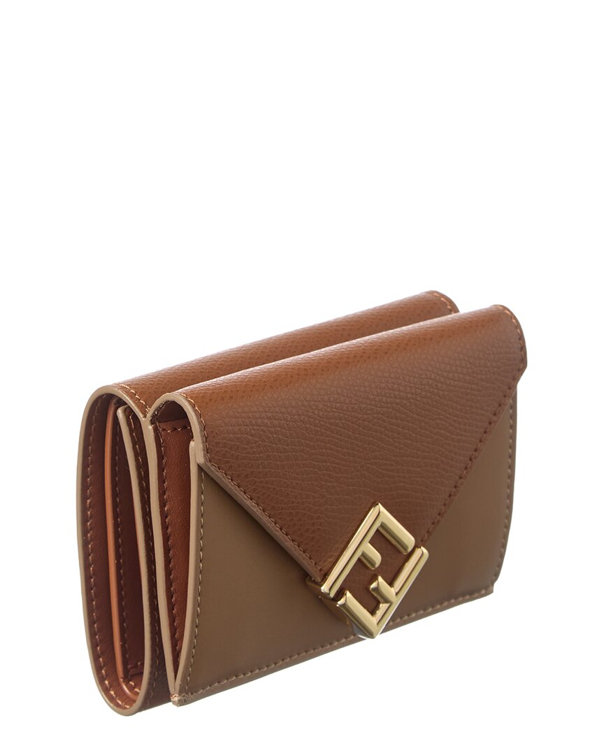FENDI Fendi Ff Diamond Mini Leather Wallet