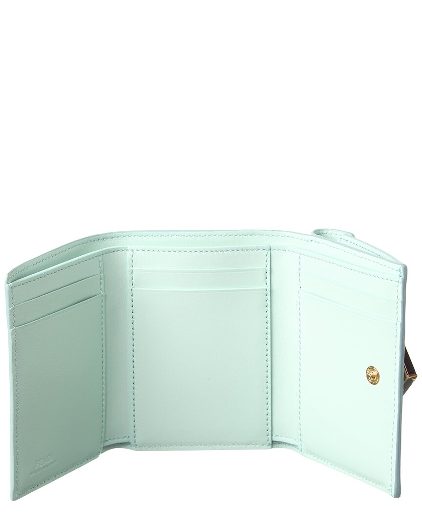 FENDI Fendi Ff Diamond Mini Leather Card Case