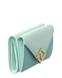 FENDI Fendi Ff Diamond Mini Leather Card Case