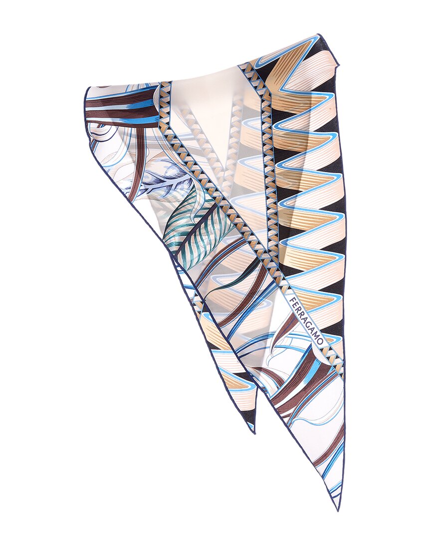 Ferragamo Salvatore Ferragamo Butterflies Silk Scarf
