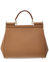Dolce & Gabbana Dolce & Gabbana Sicily Large Leather Satchel