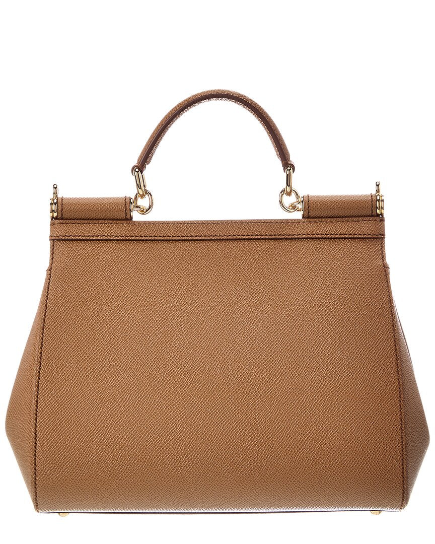 Dolce & Gabbana Dolce & Gabbana Sicily Large Leather Satchel