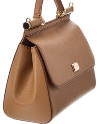 Dolce & Gabbana Dolce & Gabbana Sicily Large Leather Satchel