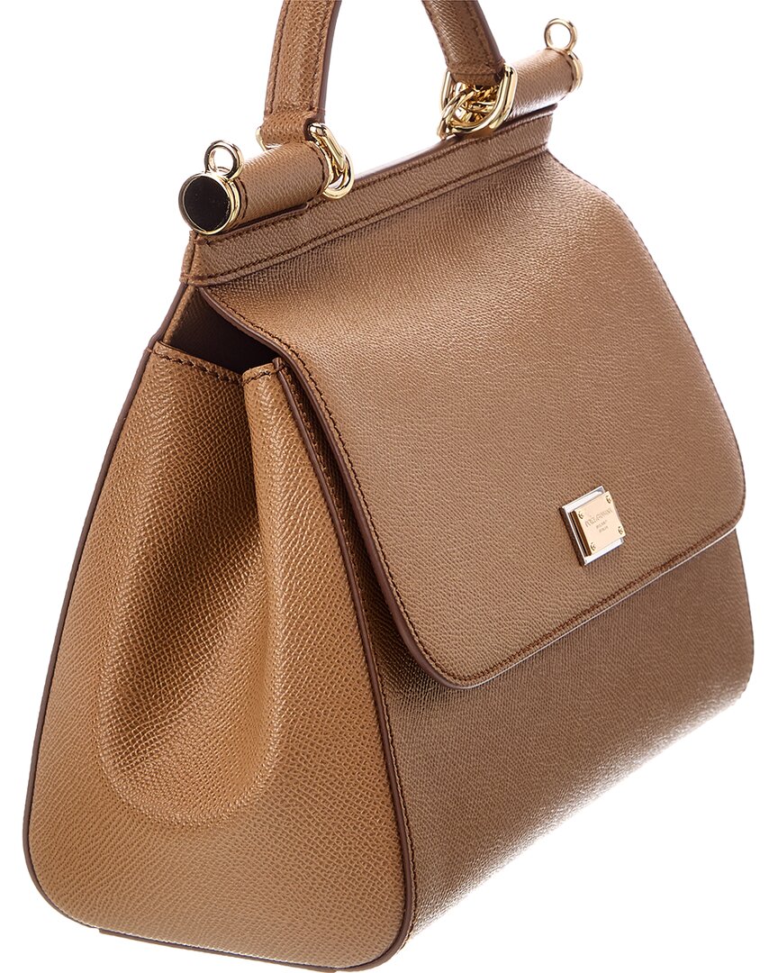 Dolce & Gabbana Dolce & Gabbana Sicily Large Leather Satchel