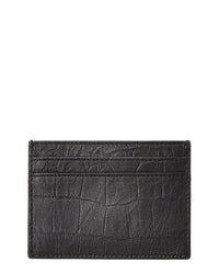 Saint Laurent Saint Laurent Croc-Embossed Leather Card Case