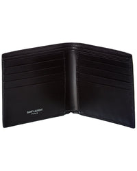 Saint Laurent Saint Laurent Tiny Monogram Leather Bifold Wallet